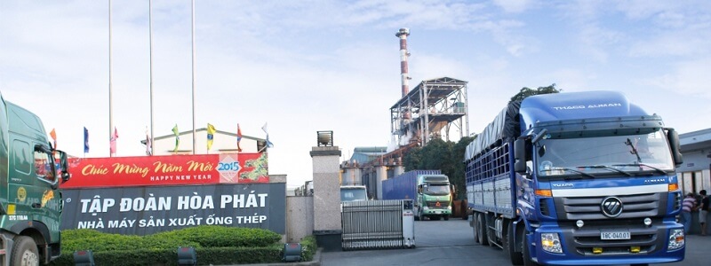 Nhà máy sản xuất ống thép của tập đoàn Hòa Phát