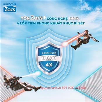 Sản phẩm Tôn Úc Bluescope Zacs+ Công Nghệ Inok
