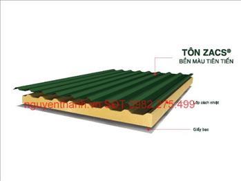 Sản phẩm Tôn Úc Bluescope Zacs Bền Màu AZ70 Tiên Tiến 3 lớp