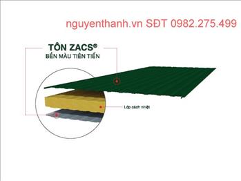 Sản phẩm Tôn Úc Bluescope Zacs Bền Màu AZ70 3 lớp