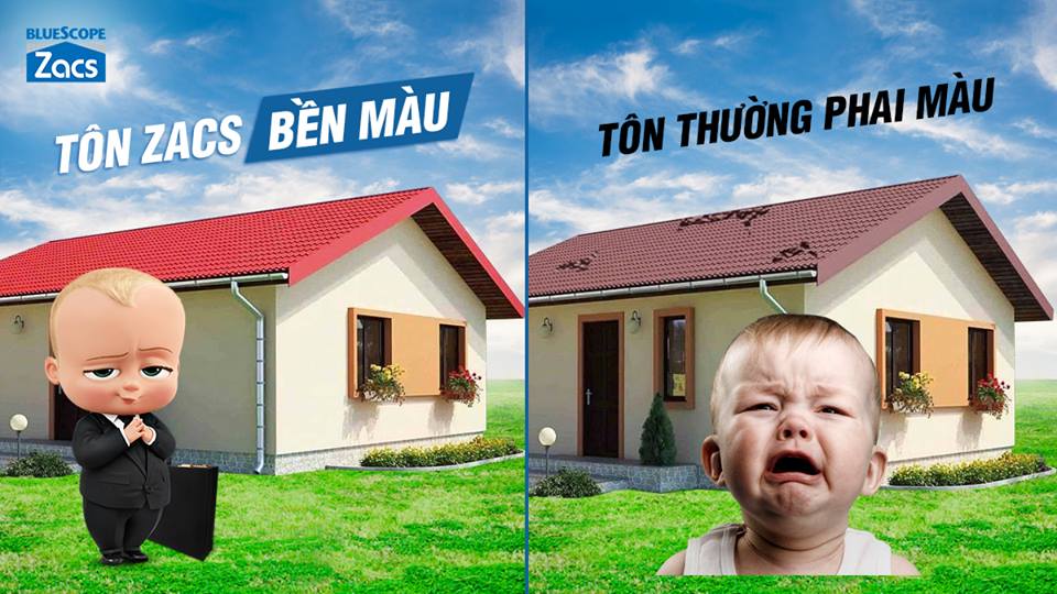 Tôn Zacs Bền Màu - Tôn Thường phai màu